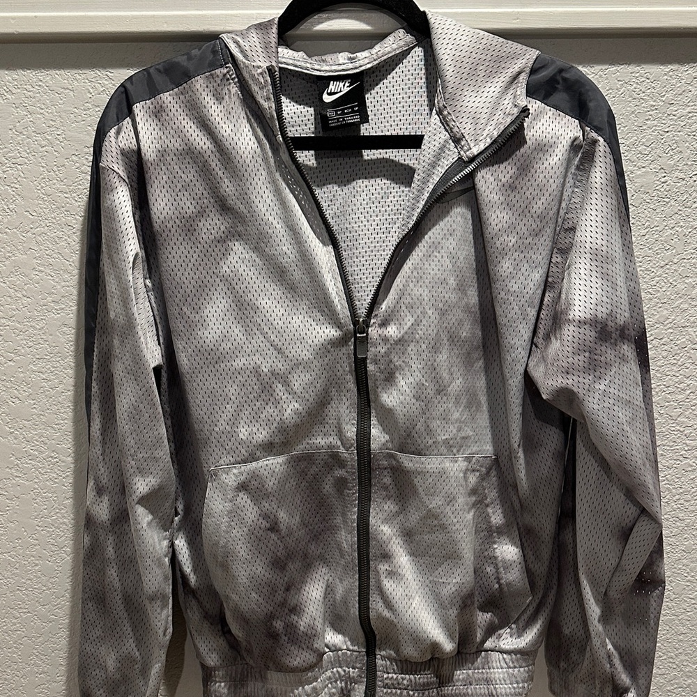 Nike Black and Gray Warmup Jacket for women